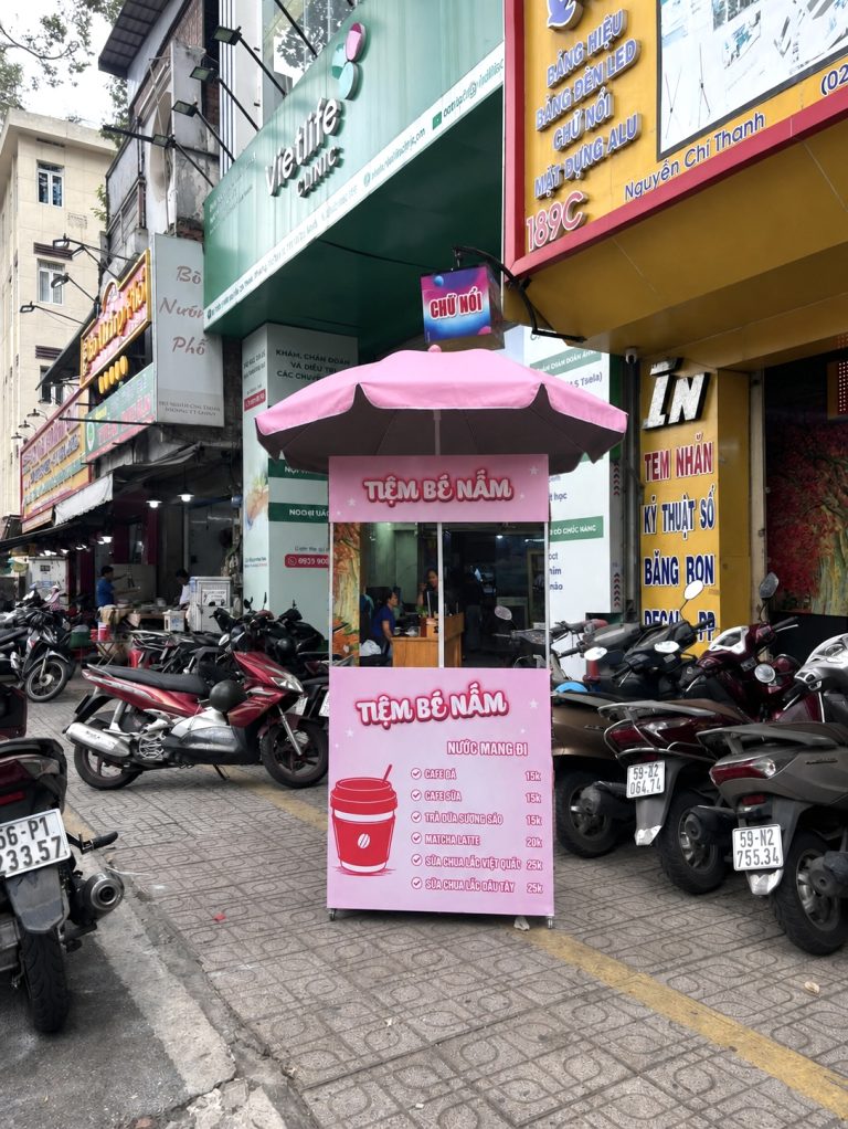 Xe bán nước mang đi Tiệm Bé Nấm